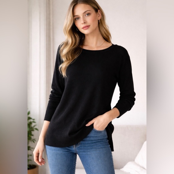 Halogen Sweaters - Halogen Cashmere Blend Black Sweater | Size Medium